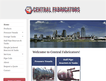 Tablet Screenshot of centralfabricators.com